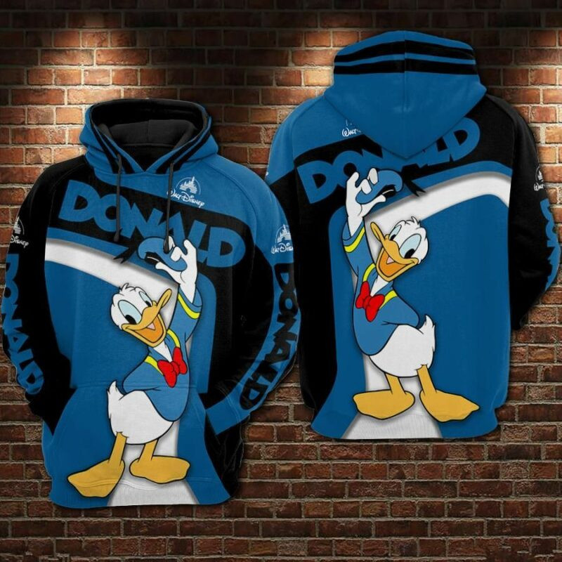 Donald Duck Movies 6 Over Print 3d Hoodie Zip Hoodie