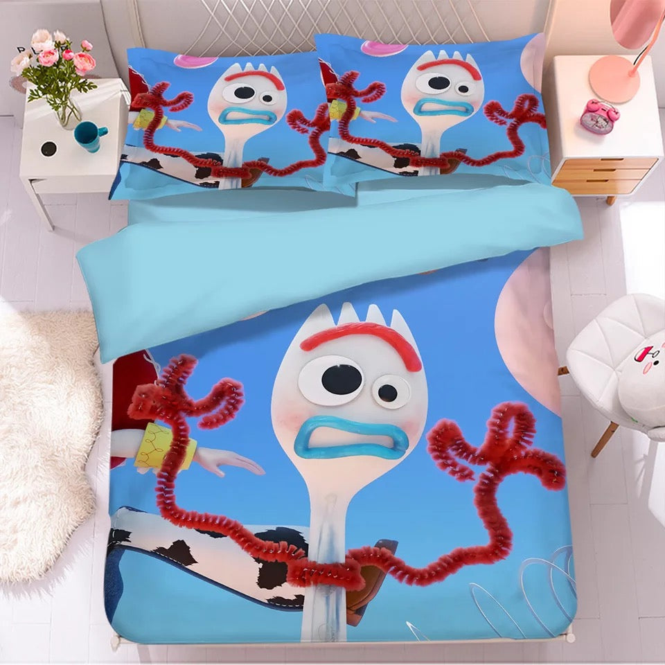 Toy Story Bedding Set DN Toy Story Forky Character Graphic Duvet Covers
