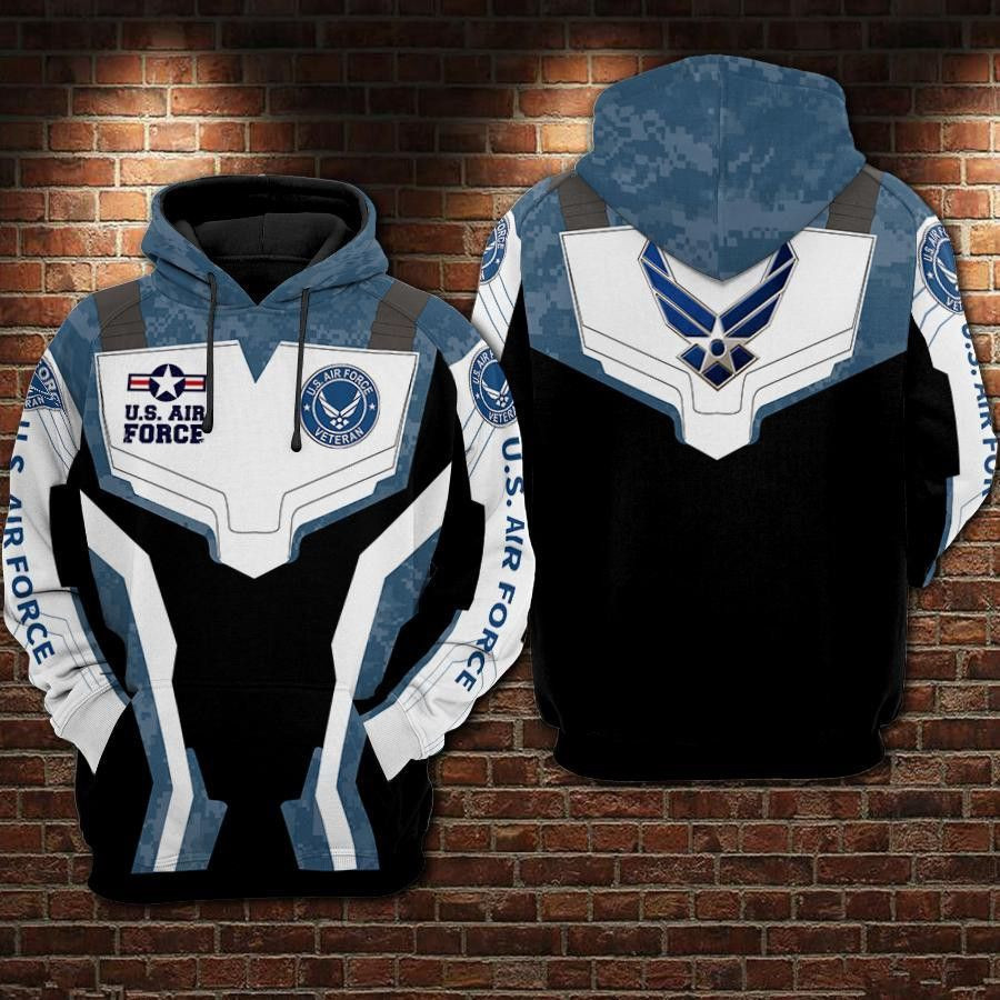 U.S Air Force Veteran 3D All Over Print Hoodie & Zip Hoodie