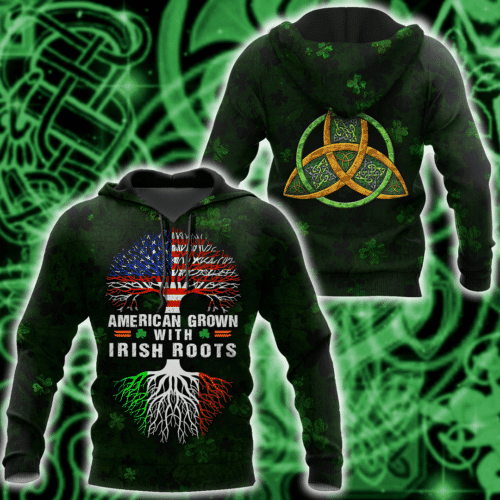 St Patrick American Grown With Irish Groots 2k582 Lover Gift ,st. Patrick's Day 3d Hoodie