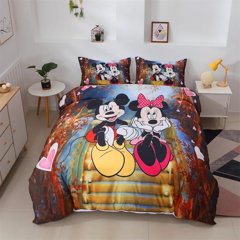 Minnie Bedding Set DN MM And Minnie Autumn Season Duvet Covers
