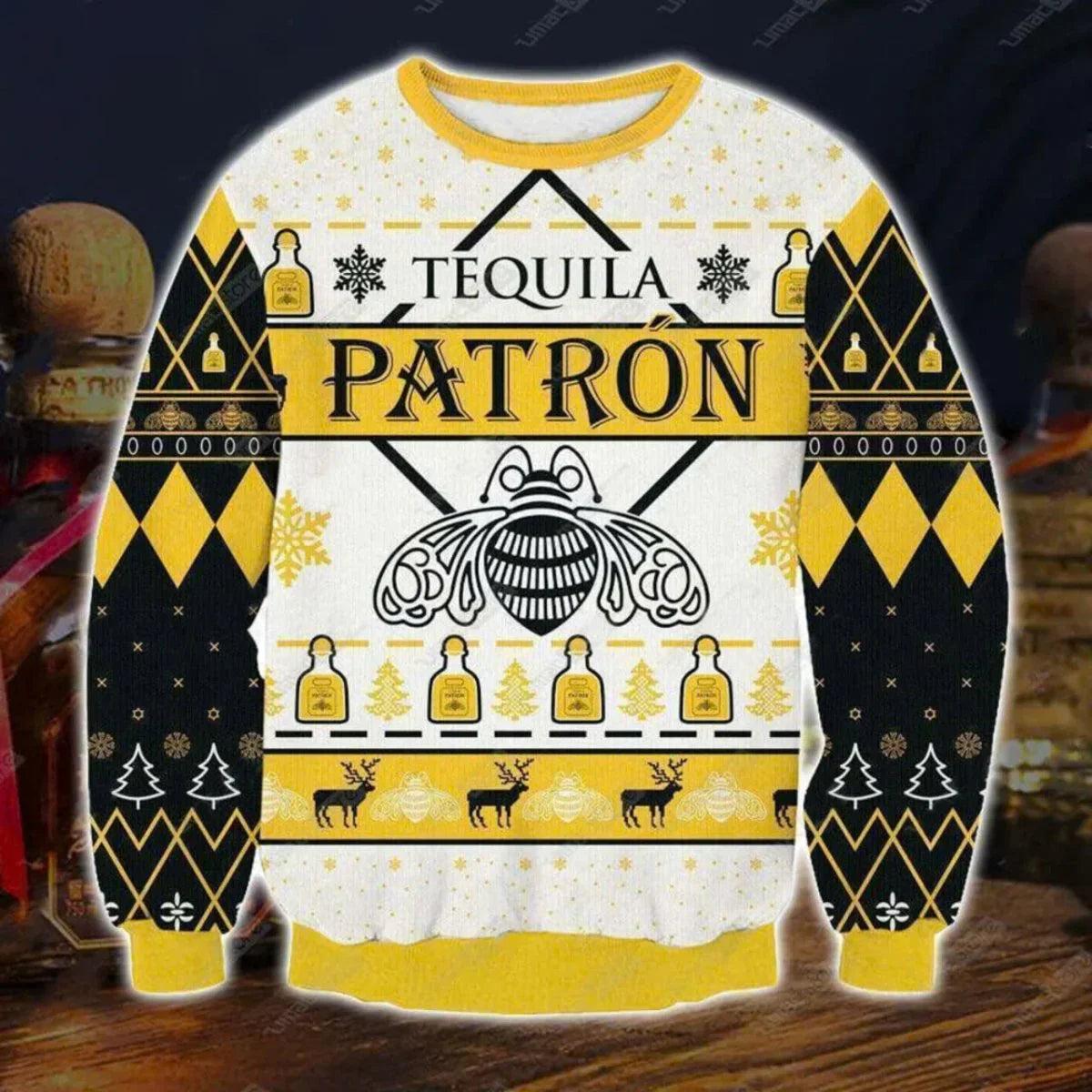 Tequila Patron Ugly Christmas Sweater