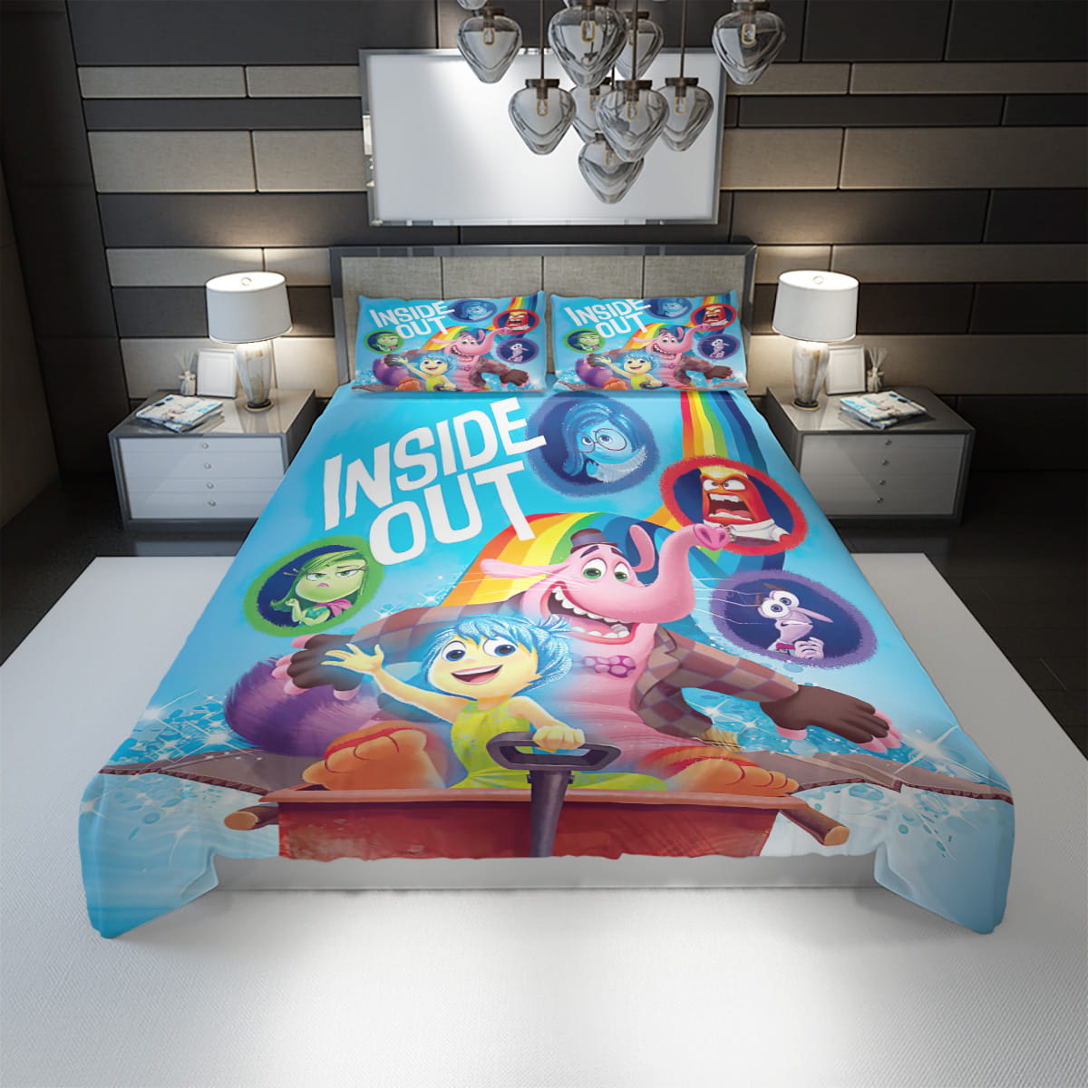 Inside Out Bedding Set DN Inside Out Characters Graphic Duvet Covers