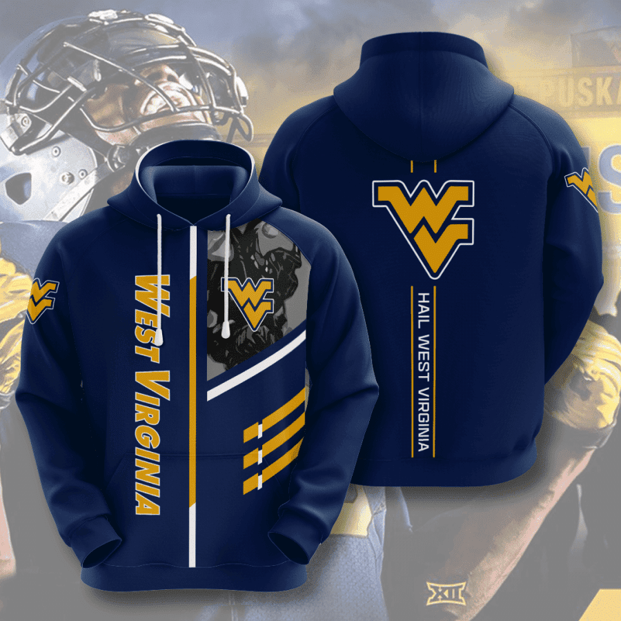 West Virginia Mountaineers 3D All Over Print Hoodie & Zip Hoodie