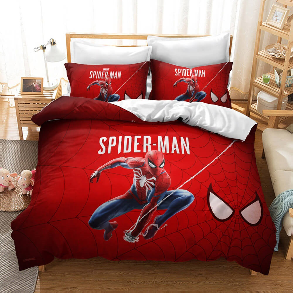 Spiderman Bedding Set MV Superhero Spiderman Graphic Duvet Covers