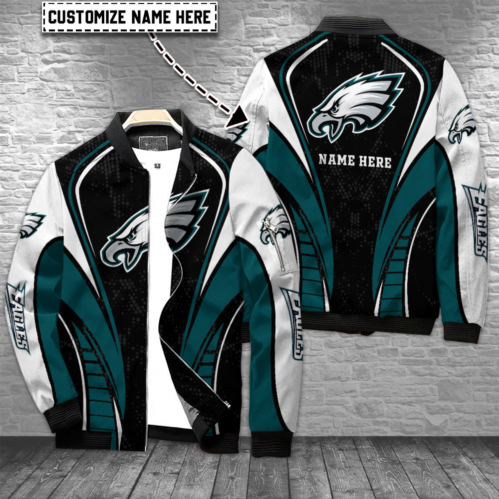 Philadelphia Eagles Personalized Bomber Jacket BG522