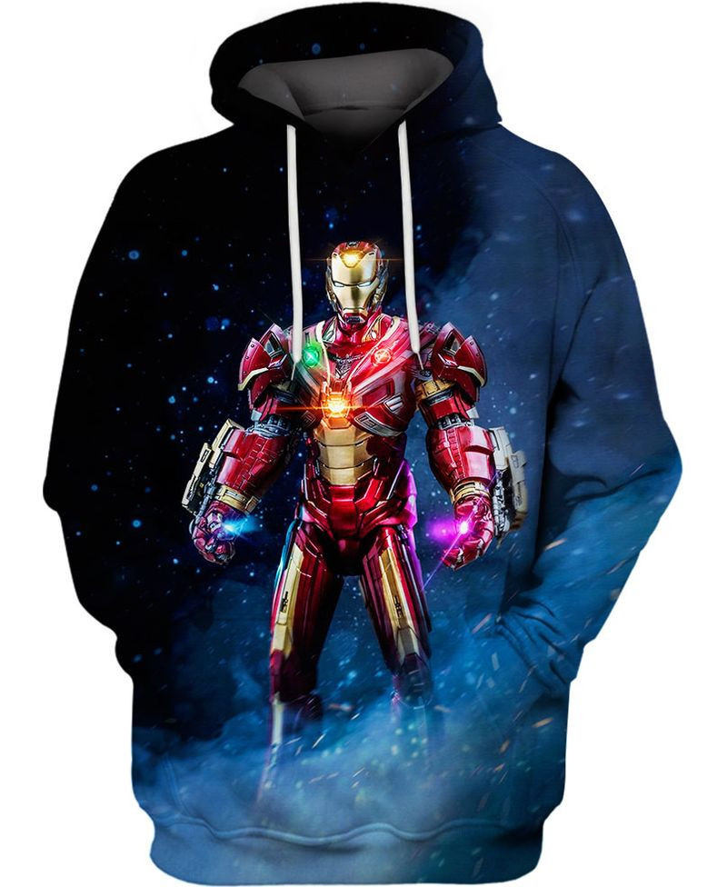 Marvel Iron Man Armor 3d Hoodie Zip Hoodie