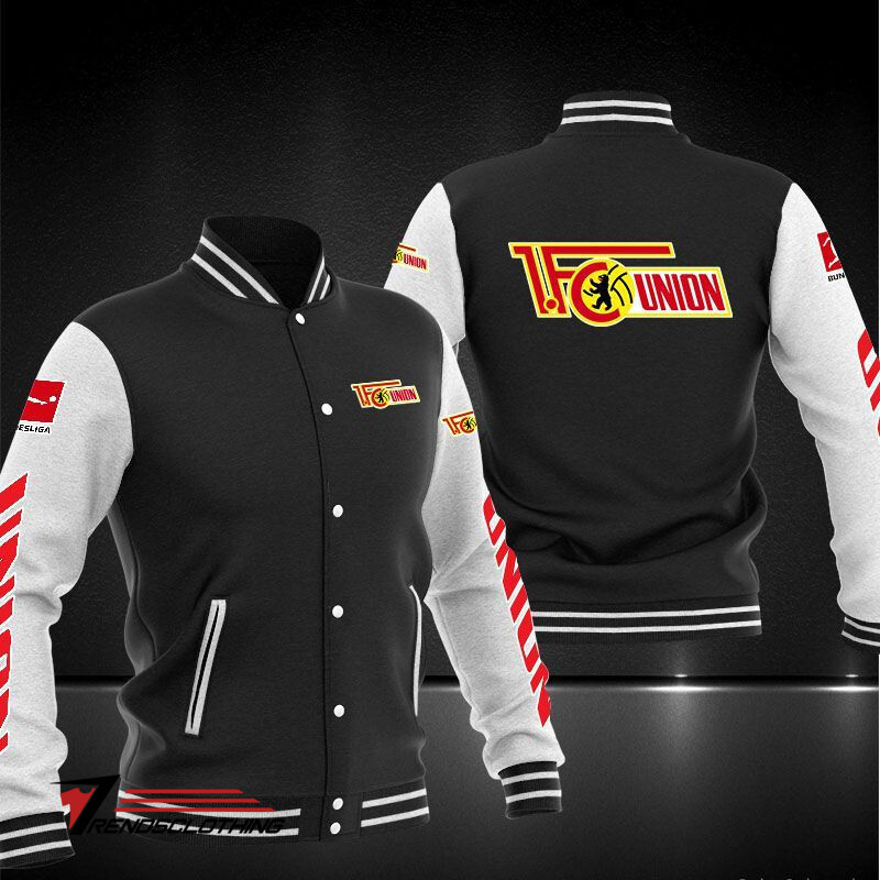 1. FC Union Berlin Black White Baseball Jacket