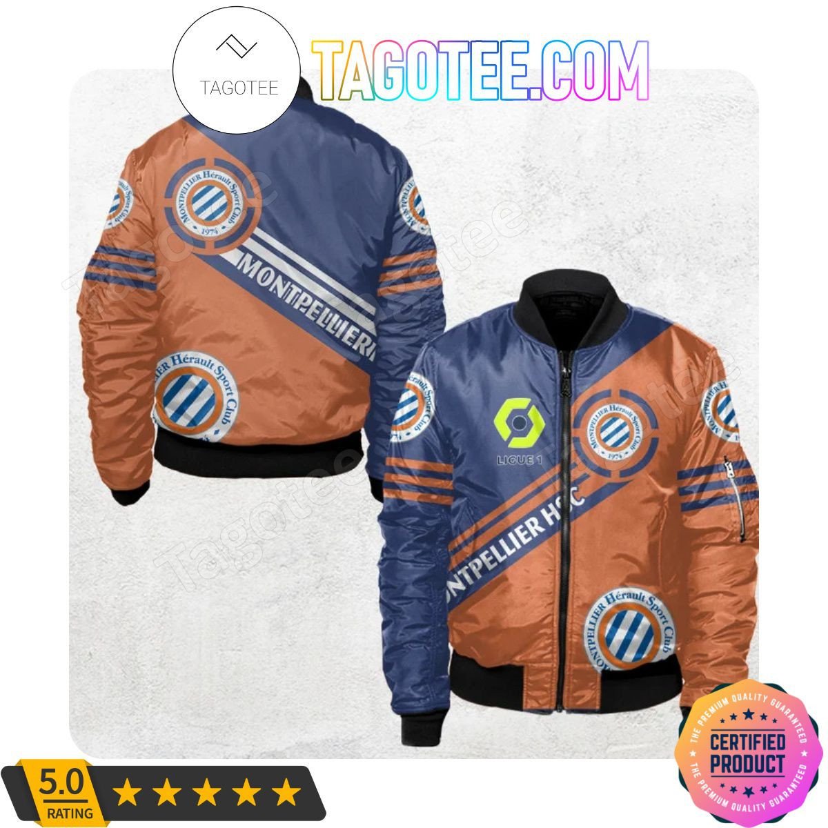 Montpellier H?rault SC Ligue 1 Bomber Jacket