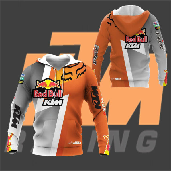 Ktm Racing Shirt 618,   3d Hoodie Zip Hoodie 761