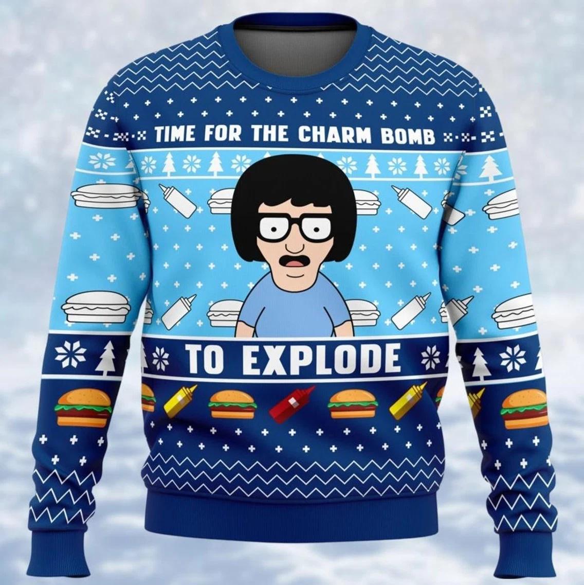 Bobs Burgers Tina Belcher Ugly Christmas Sweater