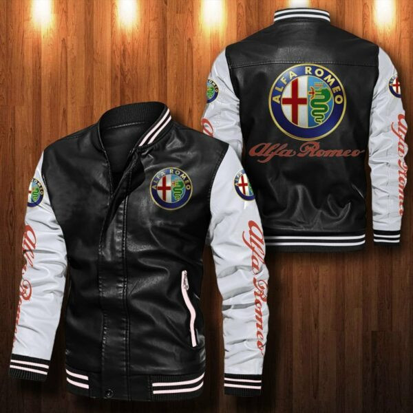 Alfa Romeo Automobiles Leather Bomber Jacket 30