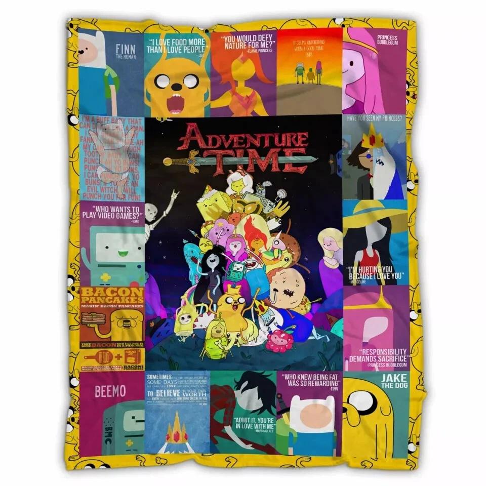 Adventure Time Fleece Sherpa Blanket