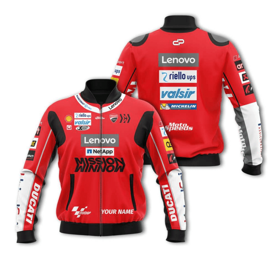 Ducati Corse Motogp Racing Lenovo Bomber Jacket 807