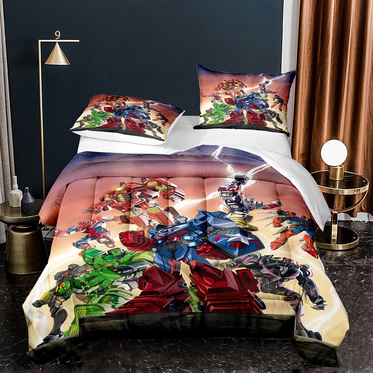 MV Bedding Set Avengers Cross Over Transformer Duvet Covers