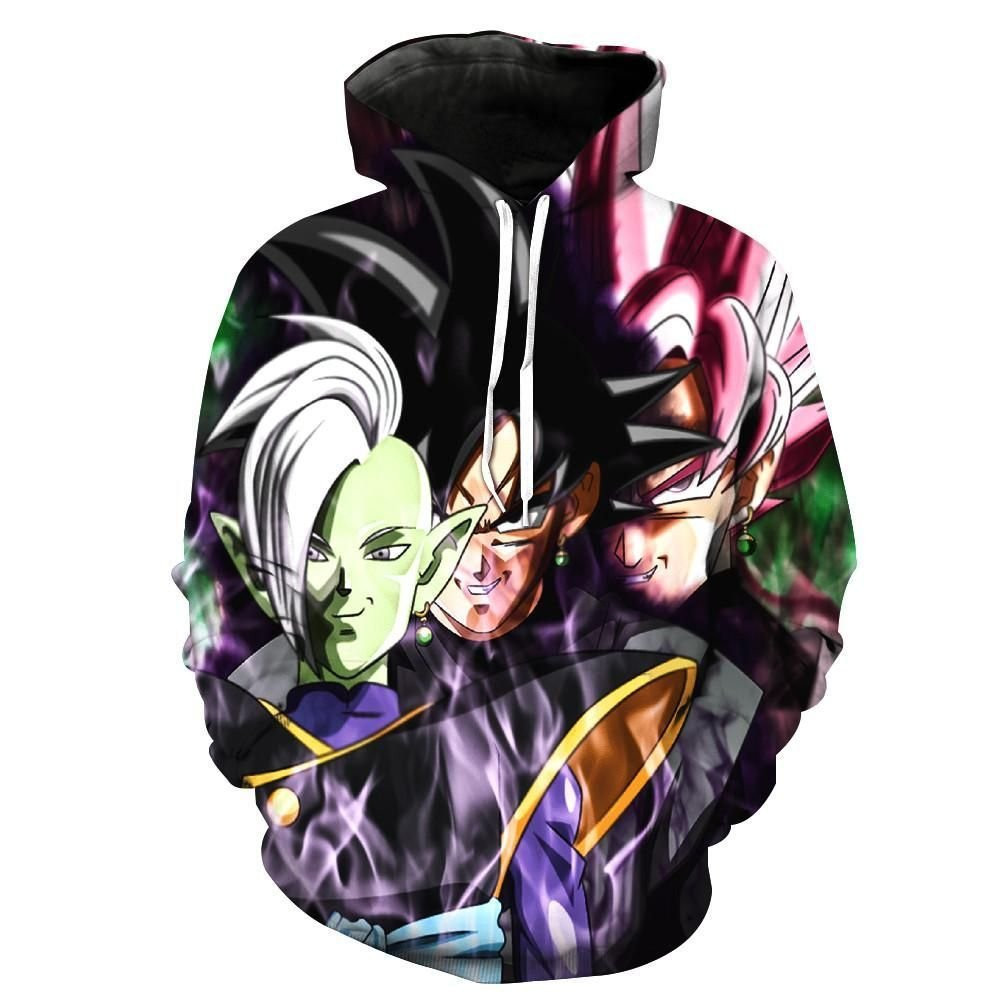 Zamasu Evil Goku Super Saiyan Rose Black Goku Dragon Ball Z 3D All Over Print Hoodie & Zip Hoodie
