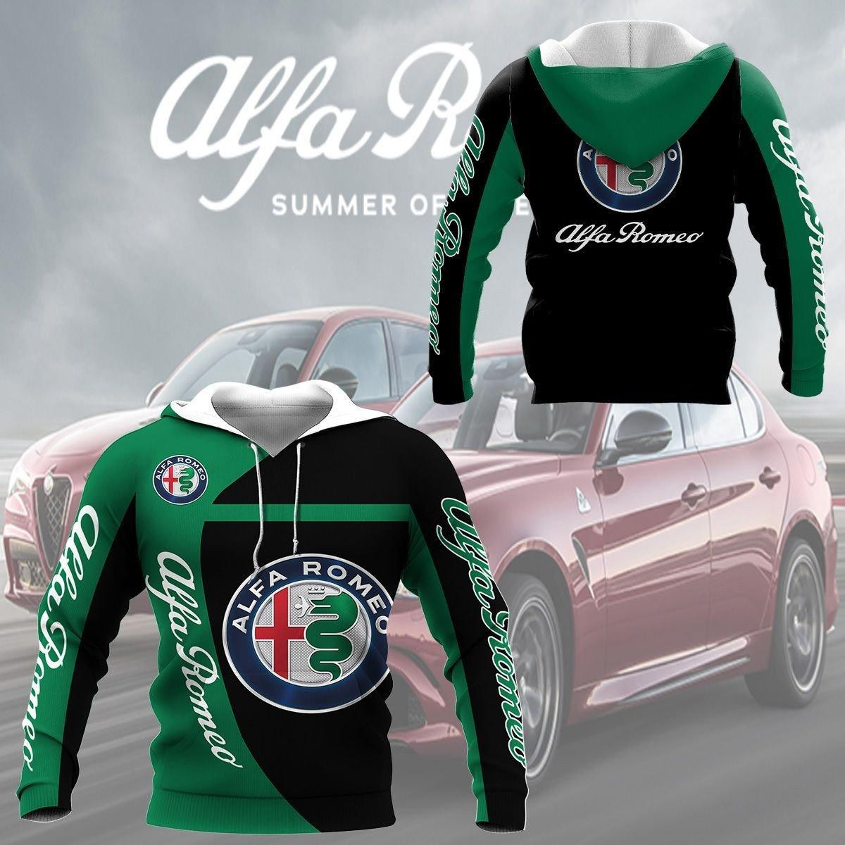 Alfa Romeo Shirt 192, 3d Hoodie Zip Hoodie