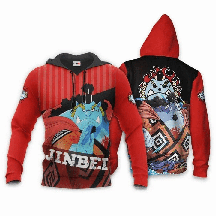 Jinbei Hoodie One Piece 3d Hoodie Zip Hoodie
