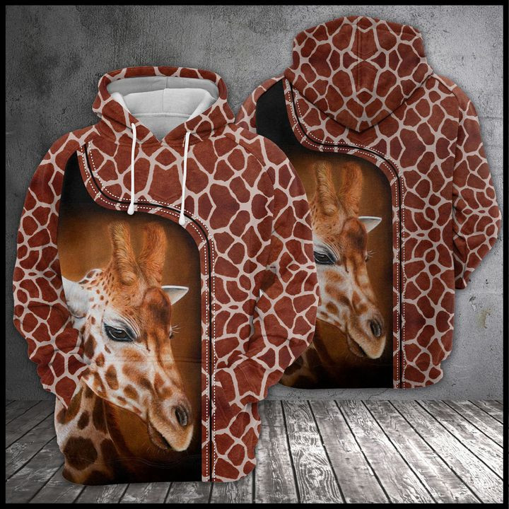 Love Giraffe 3D All Over Print Hoodie & Zip Hoodie