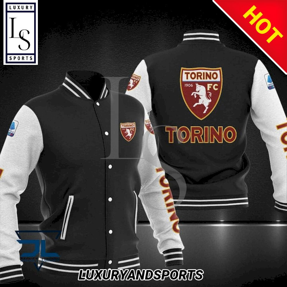 Torino FC Black White Baseball Jacket