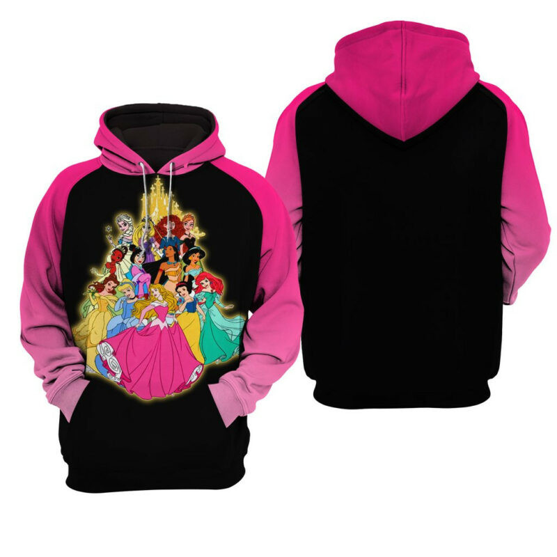 Princess Unisex 3d Hoodie Zip Hoodie