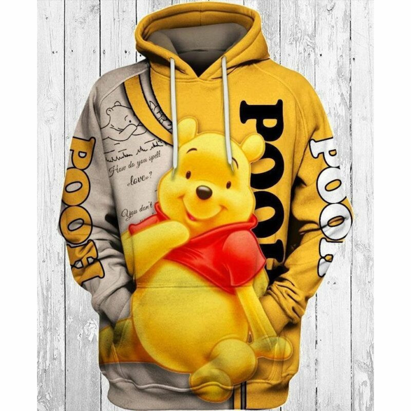 Winnie The Pooh Cute Pooh Gift For Fan 3d Hoodie All Over Printed Hoodie
