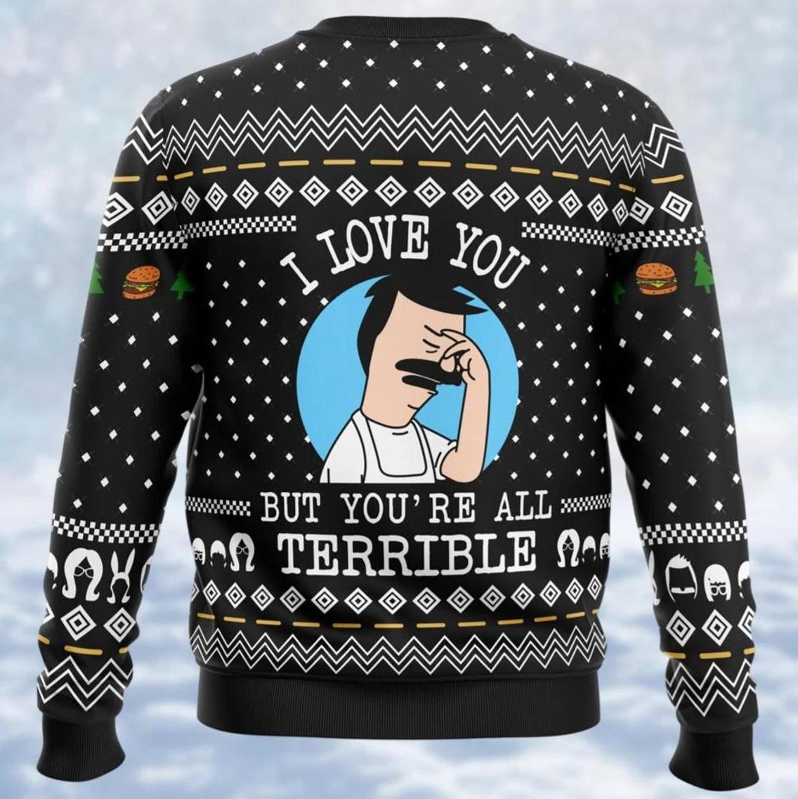 Bob Belcher Ugly Christmas Sweater