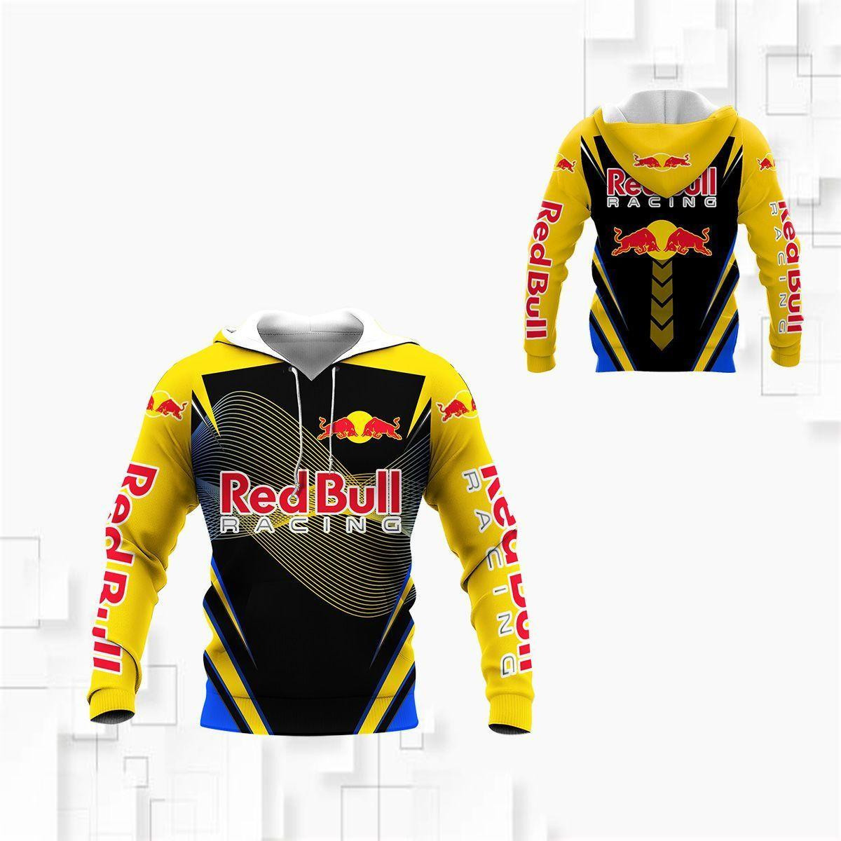 Red Bull Racing All Over Print Hoodie, Zip Hoodie 349