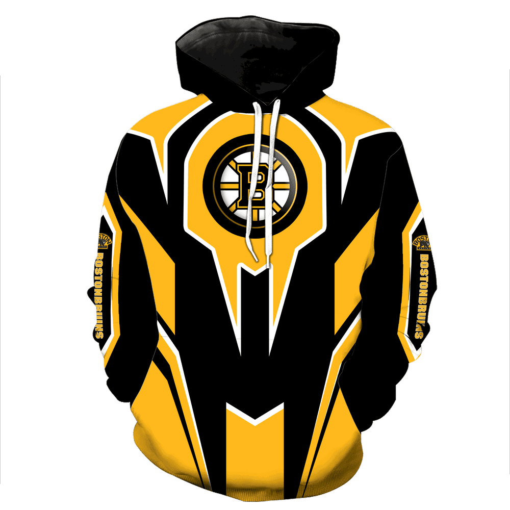 Boston Bruins New Full 3D All Over Print Hoodie & Zip Hoodie