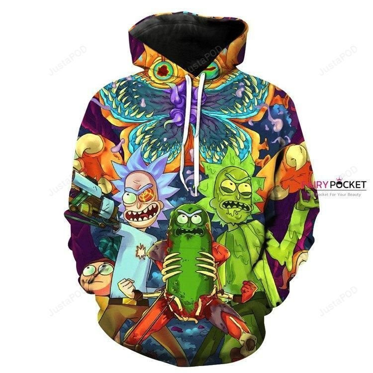 Rick and Morty Rick 3D All Over Print Hoodie & Zip Hoodie