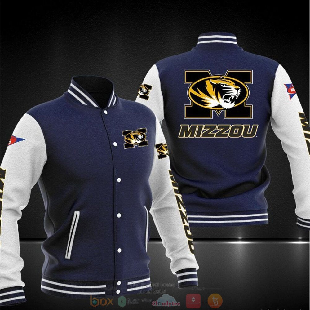 Missouri Tigers Navy Blue Baseball Jacket