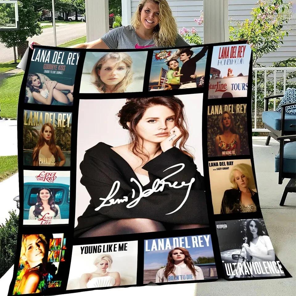 Lana Del Rey Fleece Sherpa Blanket