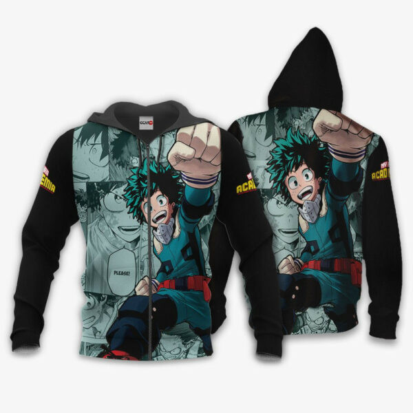 Izuku Midoriya Anime My Hero Academia 1k998   Cartoon Graphic Outfits Aop 3d Hoodie Zip Hoodie 345