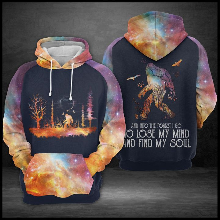 Bigfoot Forest 3D All Over Print Hoodie & Zip Hoodie