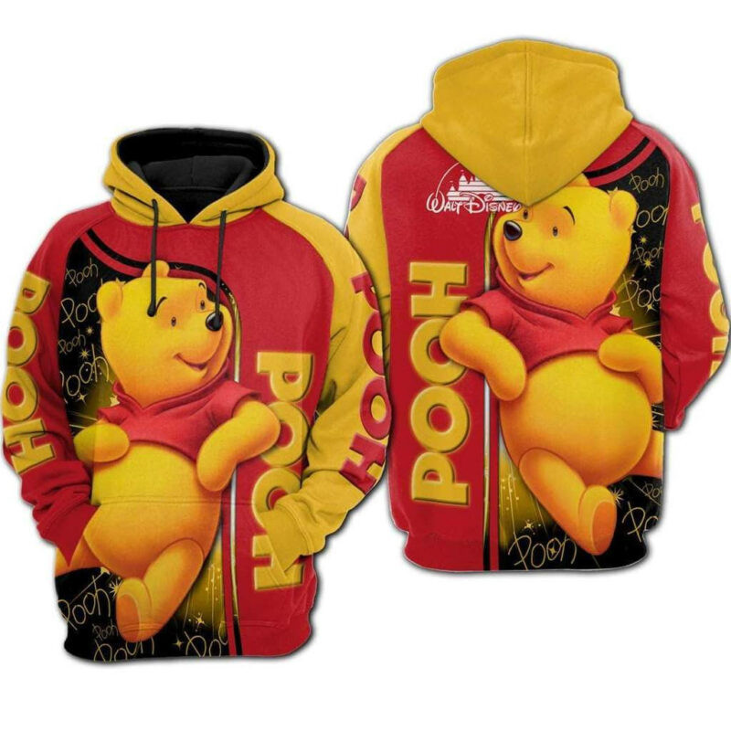 Winnie The Pooh 3d Hoodie Zip Hoodie