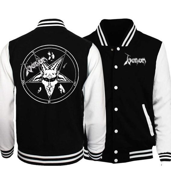 Venom Marvel, Venom Goat Logo Baseball Jacket