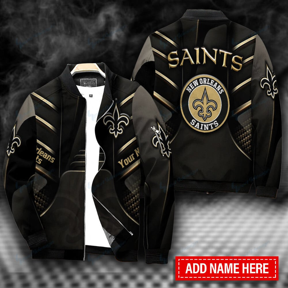 New Orleans Saints Personalized Bomber Jacket BG347
