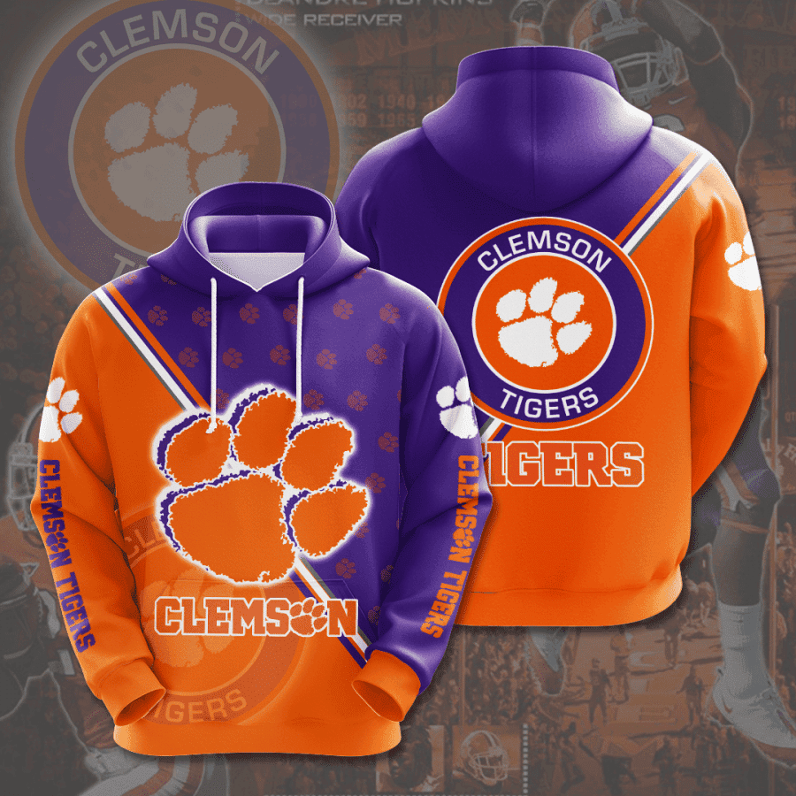 CLEMSON TIGERS 3D All Over Print Hoodie & Zip Hoodie