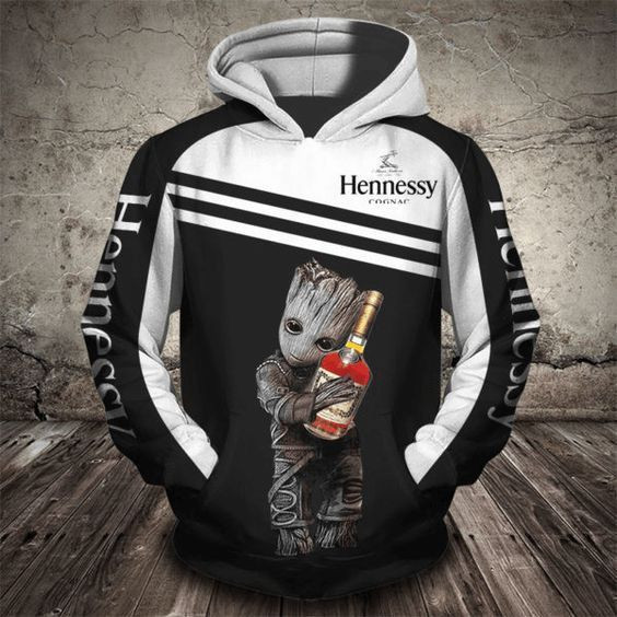 Groot Hennessy Cognacs 3D All Over Print Hoodie & Zip Hoodie