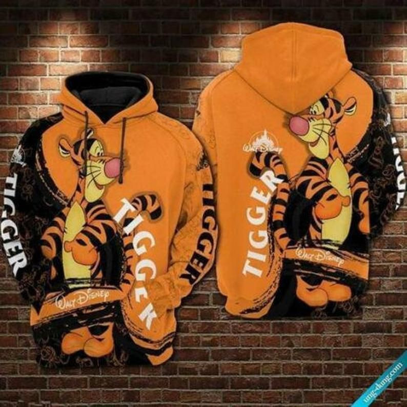 Tigger Lovers Cute Purple 3d Hoodie Zip Hoodie