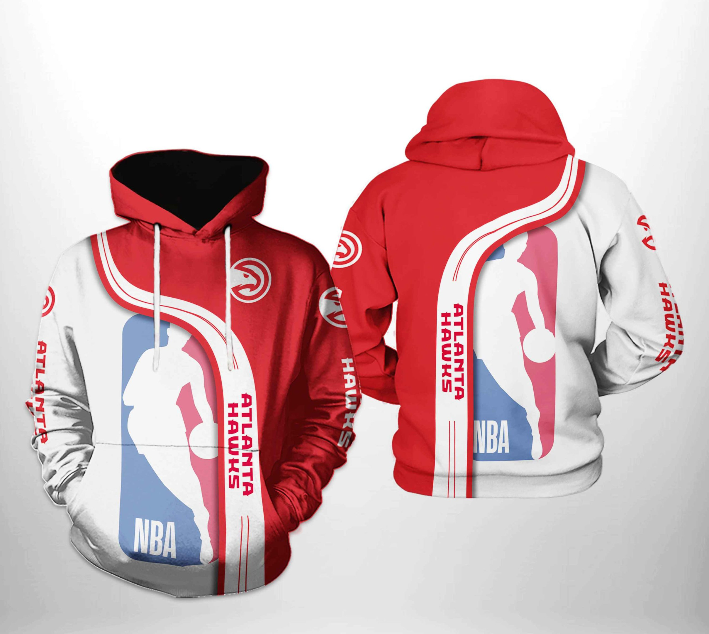 Atlanta Hawks Team 3D All Over Print Hoodie & Zip Hoodie
