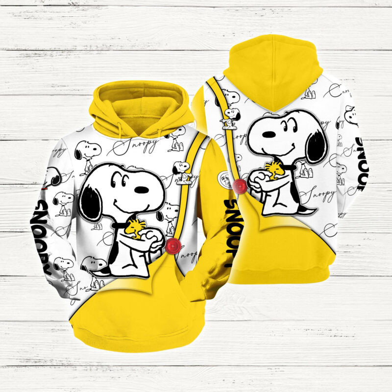 Cartoon Character Fall Snoopy Hoodie All Over Printed 3d