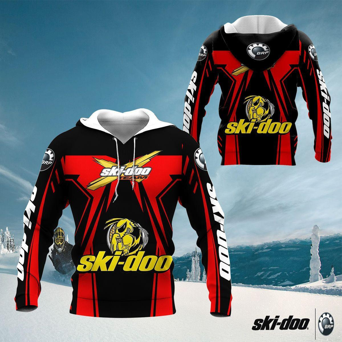 Ski-doo Shirt 470, 3d Hoodie Zip Hoodie