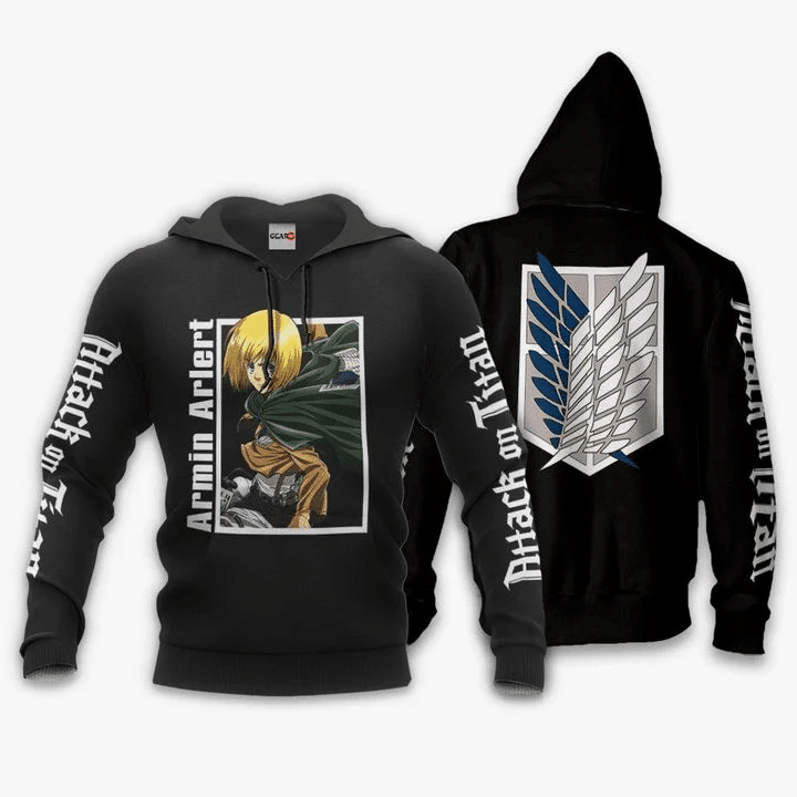 Armin Arlert Attack On Titan 3d Hoodie Zip Hoodie