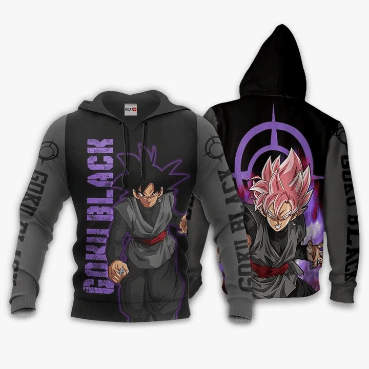 Goku Black Dragon Ball 3d Hoodie Zip Hoodie