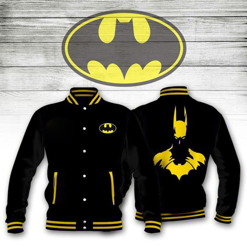 Batman Logo Baseball Jacket