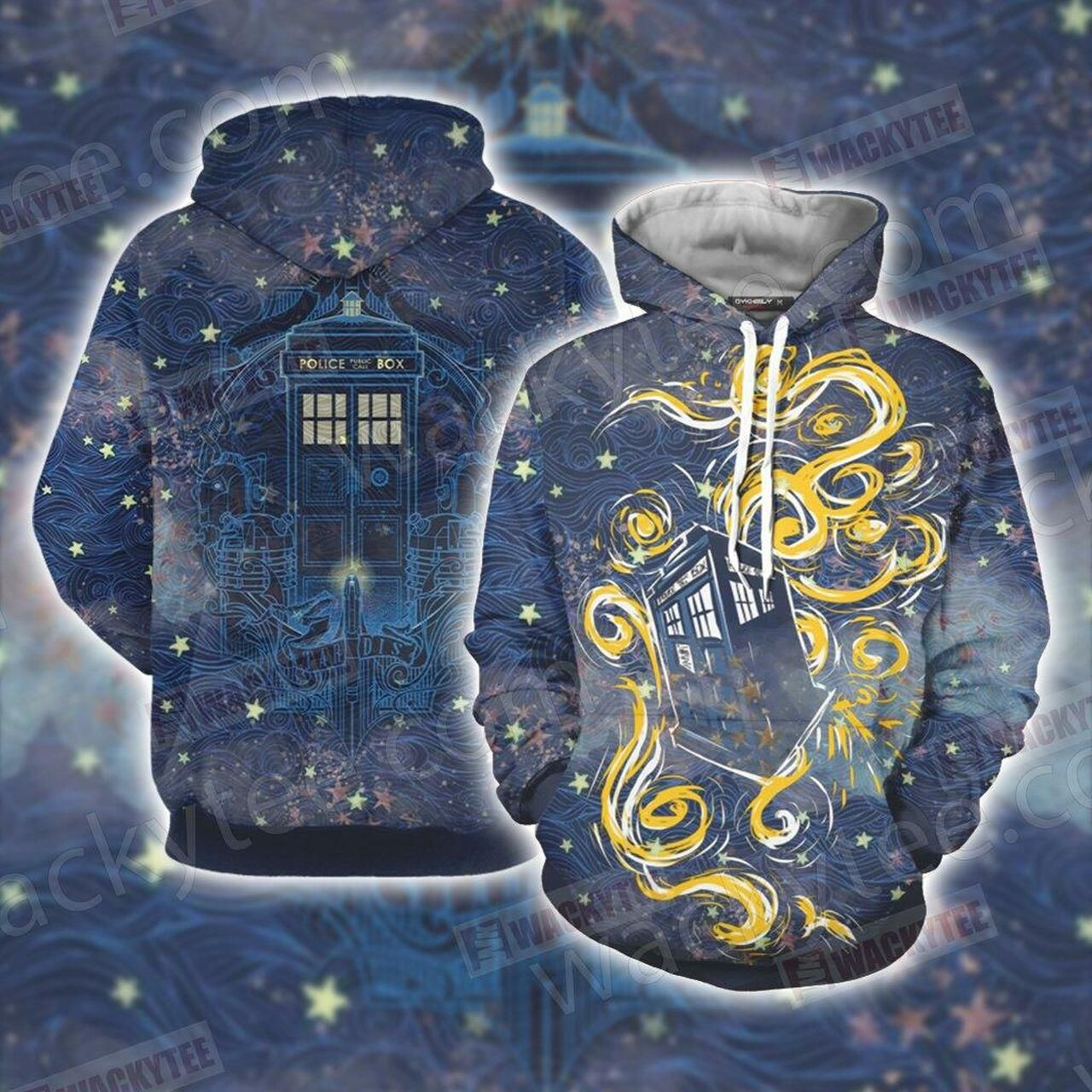 Doctor Who - Tardis Unisex 3D All Over Print Hoodie & Zip Hoodie