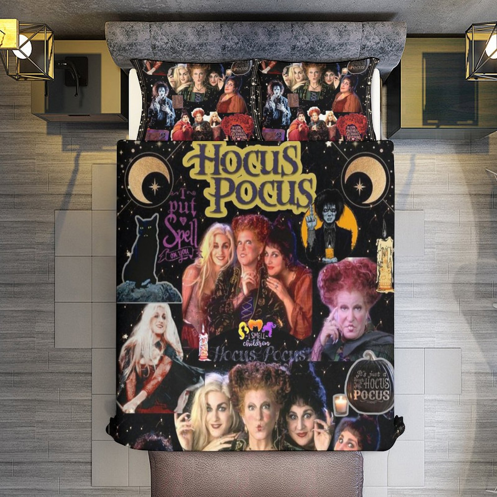 Hocus Pocus Bedding Set Sanderson Sisters I Put A Smell On You Duvet Covers