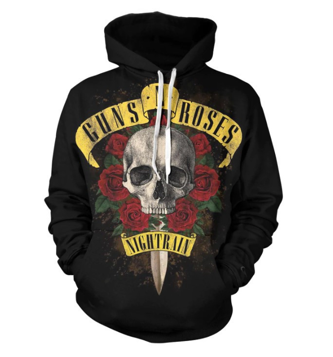Guns N Roses Nightrain 3d Hoodie