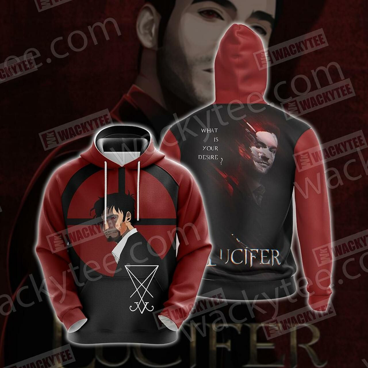 Lucifer New Version Unisex 3D All Over Print Hoodie & Zip Hoodie